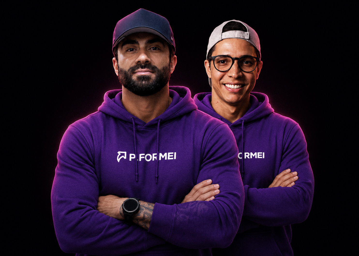 Primo Junior e Rafael Panobianco, co-fundadores da P.FORMEI